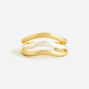 ❤️NWT J. CREW Elegant Gold & Silver Wave Bracelet